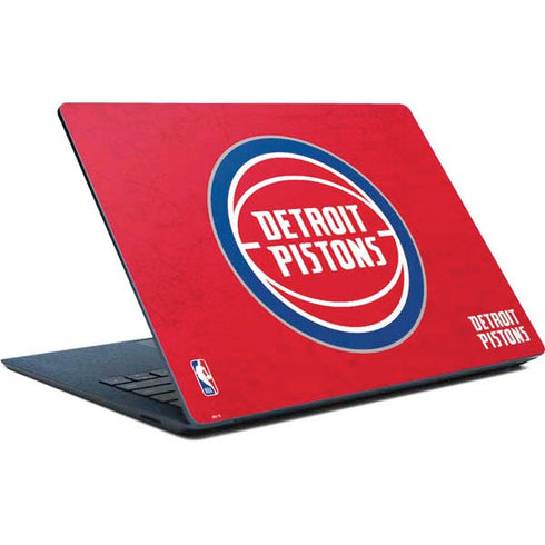 NBA Detroit Pistons Distressed Surface Laptop Skin